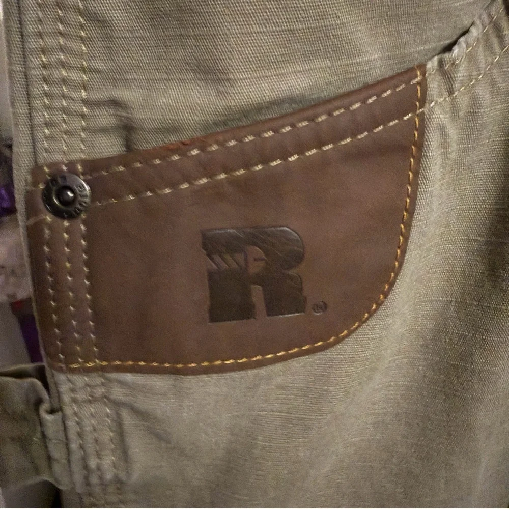 Wrangler Riggs Workwear Flannel Lined Cargo Pants Men’s 36x34 Khakis - Picture 5 of 7